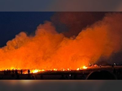 Sheerness fire: Blaze engulfs coastal park after fireworks display