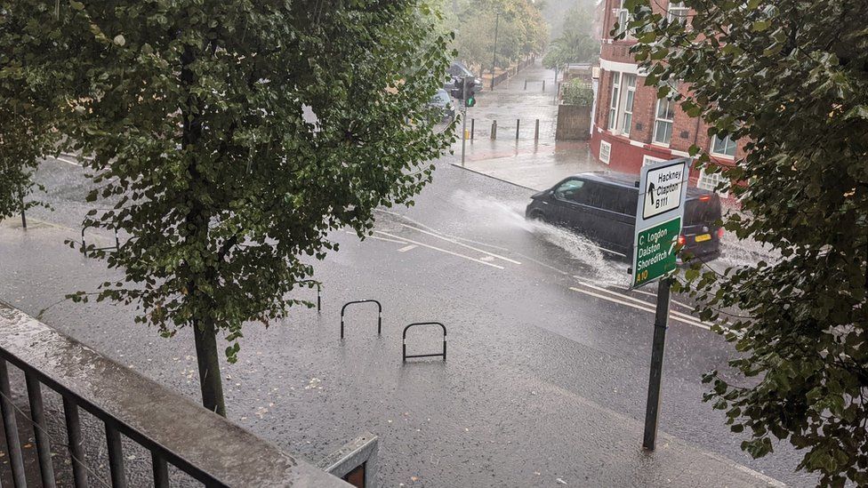 UK weather: Storms and rain bring flash floods to southern England