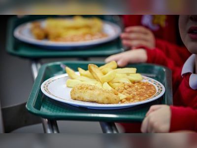 Children who get free school meals in England earn less as adults, study finds