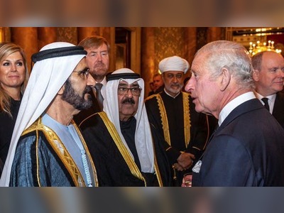 Dubai ruler Sheikh Mohammed meets King Charles at Buckingham Palace in London