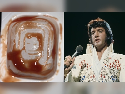 I was stunned to see Elvis' face in my pot of McDonald's ketchup