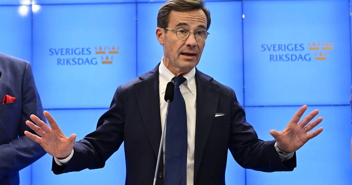 Sweden’s incoming prime minister shifts right