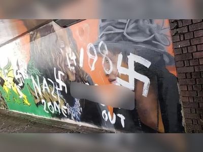 Port Talbot: Nazi graffiti painted on Caribbean mural