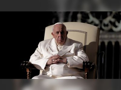 Pope Francis attends his weekly general audience in St. Peter's Square at The Vatican on November 23, 2022.