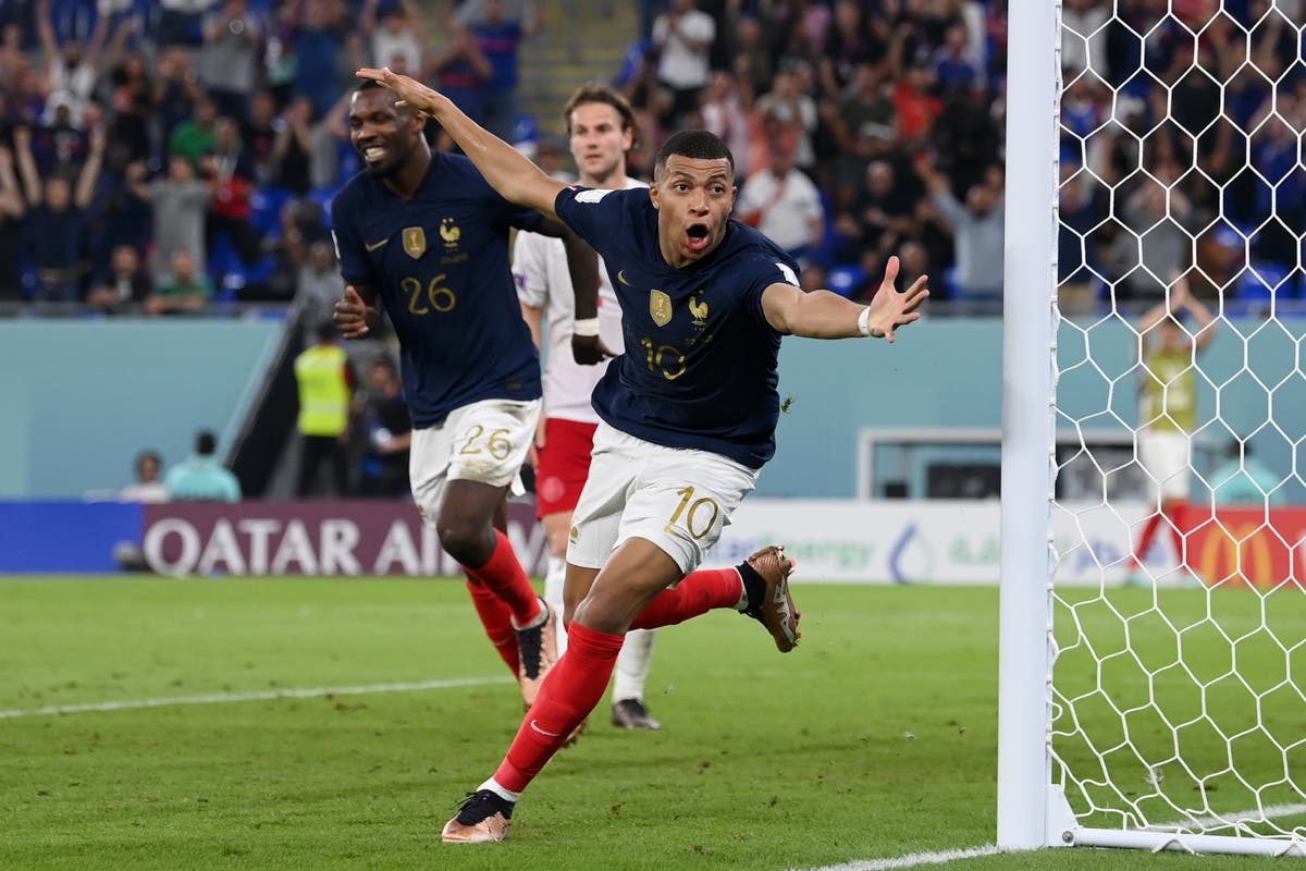 France 2-1 Denmark: Mbappe brace sends Les Blues into last-16