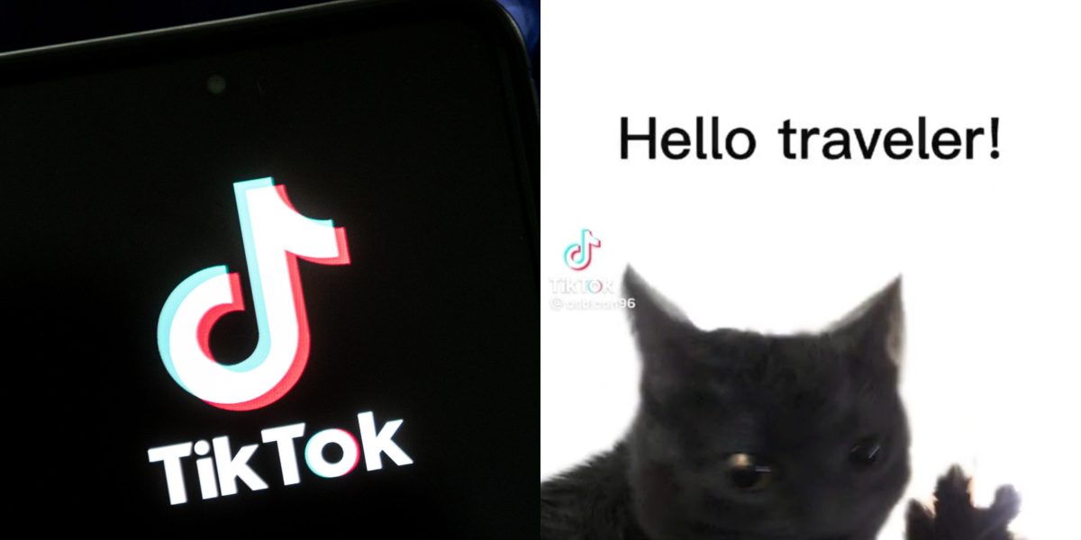 ikTok logo seen displayed on a smartphone. Screenshot of TikTok featuring "Dabloons" trend