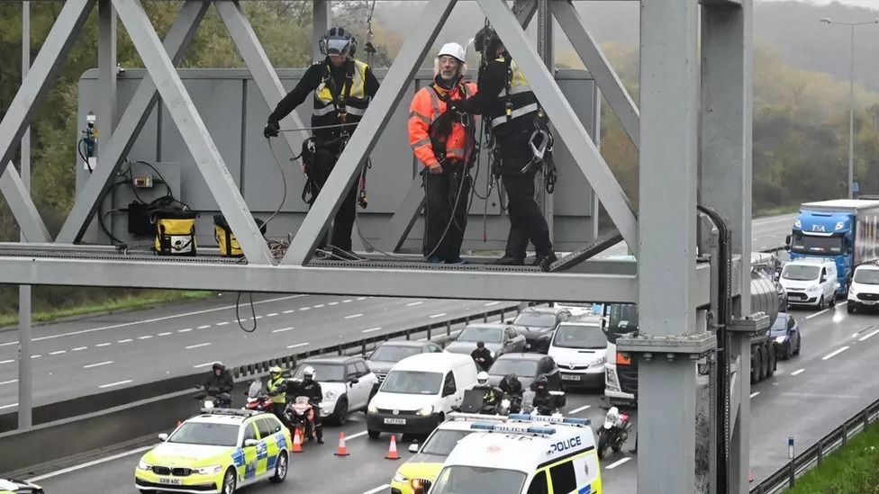 Just Stop Oil: Dozens of activists arrested over M25 protest