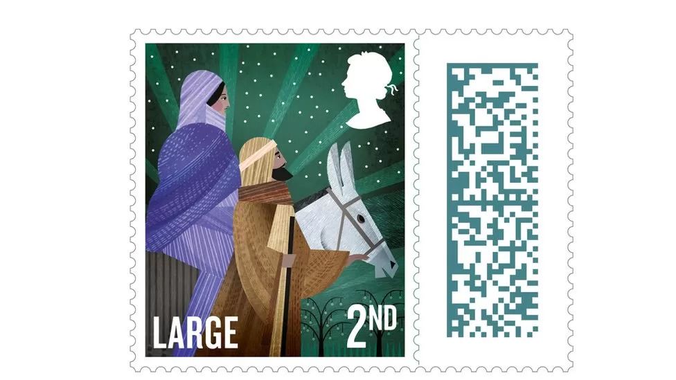 Queen silhouette on Christmas stamps for last time