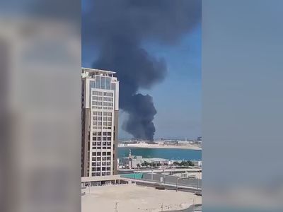 Something is burning in the FIFA zone in Qatar