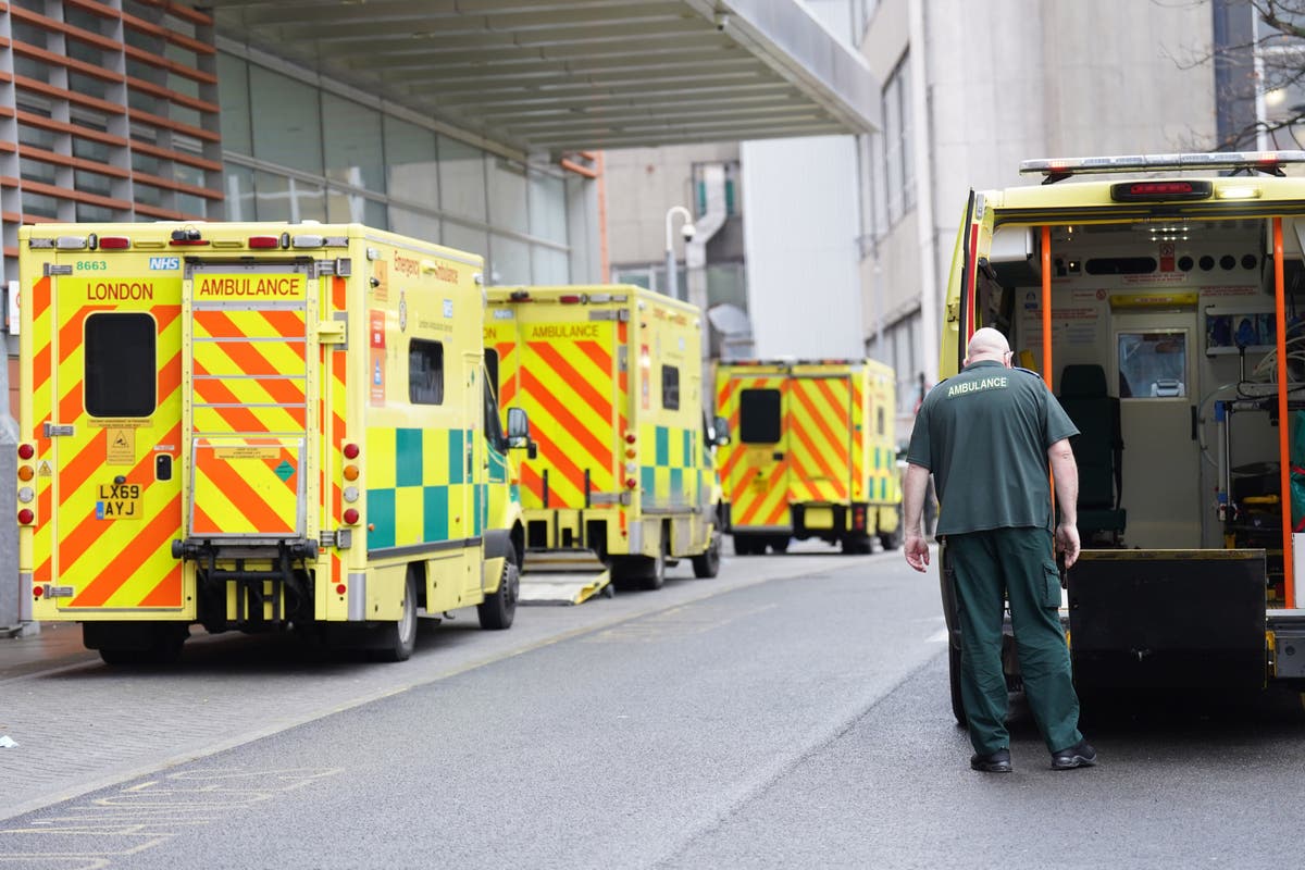 Big rise in patients waiting in ambulances outside London hospitals