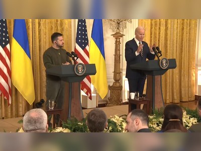 Biden and Ukraine's President Volodymyr Zelenskyy Hold Press Conference