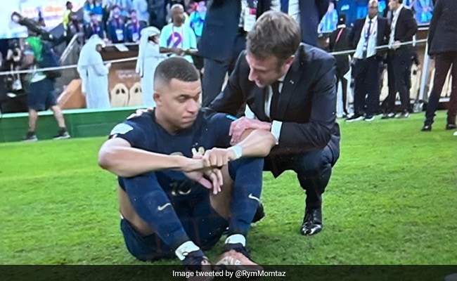 Mbappe Hattrick In Vain, Macron Consoles Striker After World Cup Loss