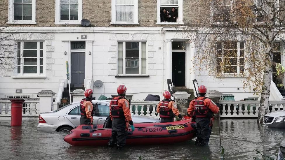 Homes flooded after north London water mains burst