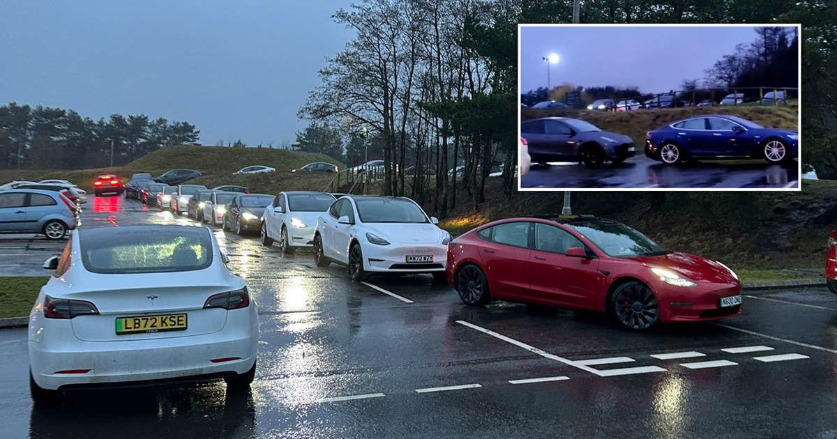 Queues stretching for hours show what it's like to own a Tesla at Christmas