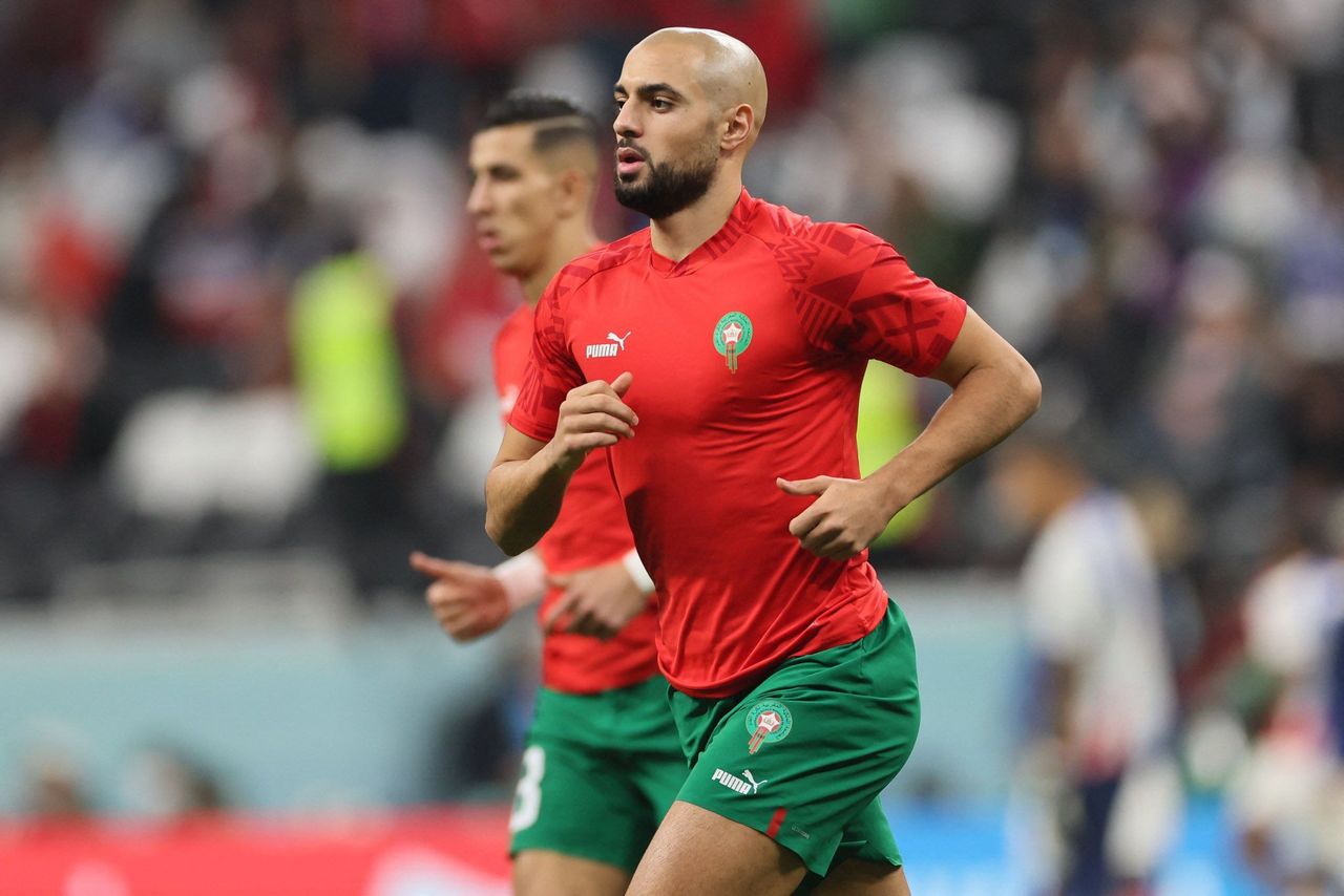 Macron has visited Morocco’s dressing room and told Sofyan Amrabat that he has been “the best midfielfer of the tournament”