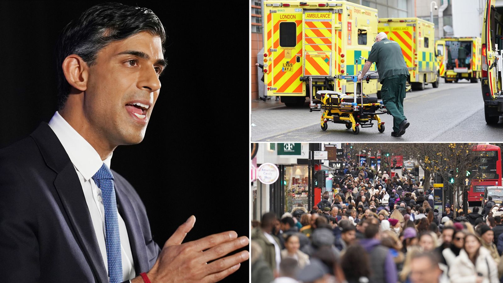 Rishi Sunak makes five promises on economy, health and immigration in keynote speech