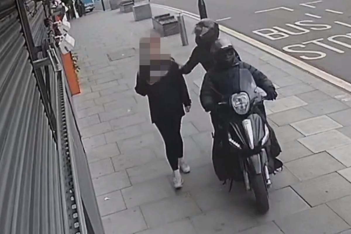 Video shows jailed robbers on moped snatching phones from London commuters