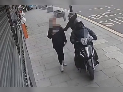Video shows jailed robbers on moped snatching phones from London commuters