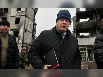 Former UK PM Boris Johnson makes trip to Ukraine