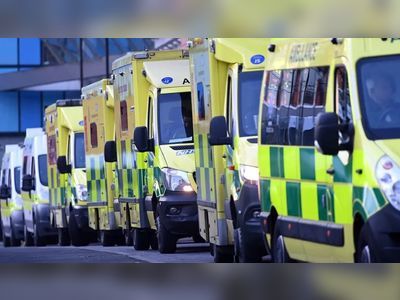 Ambulance staff on strike in England and Wales