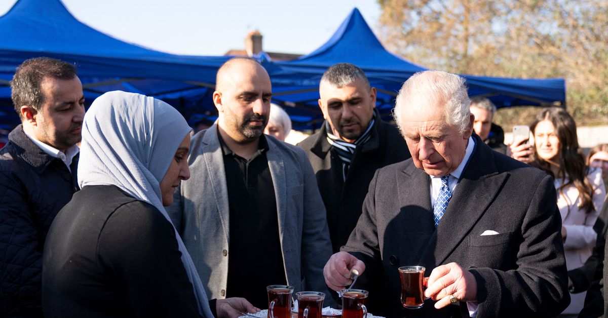 Britain's King Charles meets Turkey-Syria earthquake volunteers