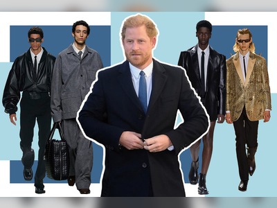 Prince Harry breaks with royal tradition in super skinny tie