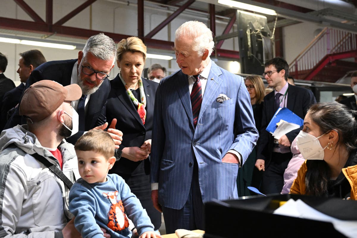 King Charles tells Ukrainian refugees in Berlin: ‘I’m praying for you’