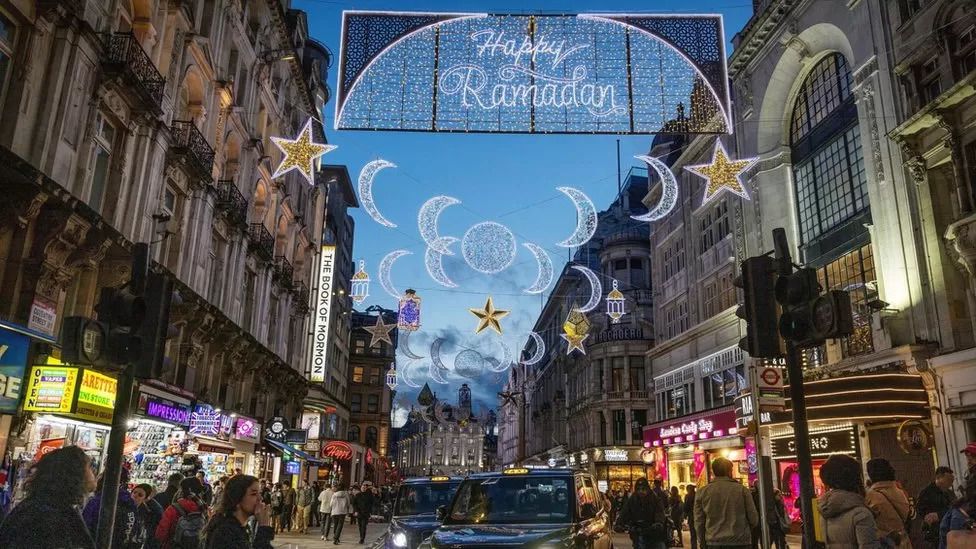 London's West End lit up for Ramadan for first time