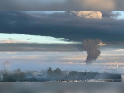 Massive Fire At Drone-Hit Fuel Depot In Russia-Annexed Crimea Extinguished