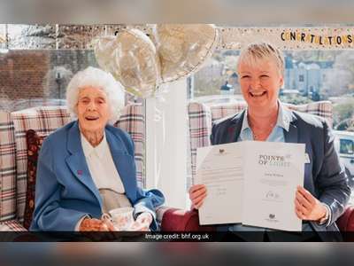 106-Year-Old Fundraiser Gets The Prime Minister's Honour In UK