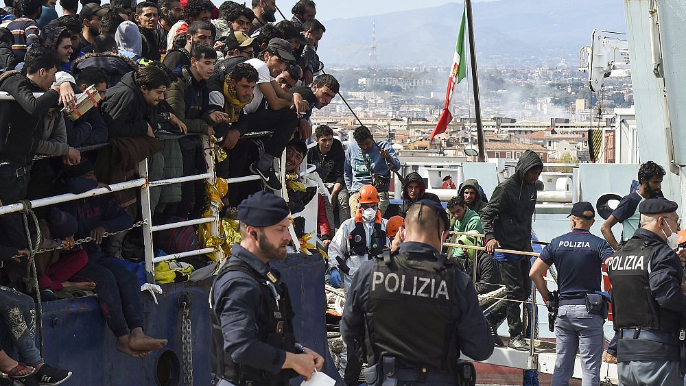 Dozens of migrants arrive in Italy's ports after being rescued at sea