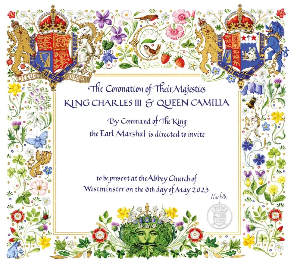 Coronation invitations through the ages