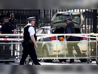 Man Arrested for Child Pornography Charges After Crashing into Downing Street Gates