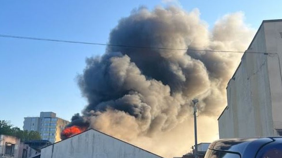 Breaking News: Abandoned Building in Bristol Engulfed by Fire
