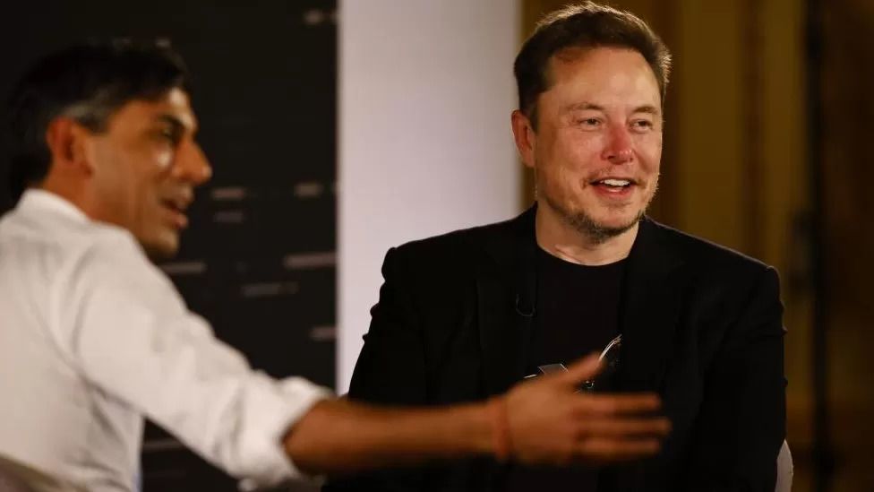 Elon Musk and Rishi Sunak discuss deadly robots at AI summit