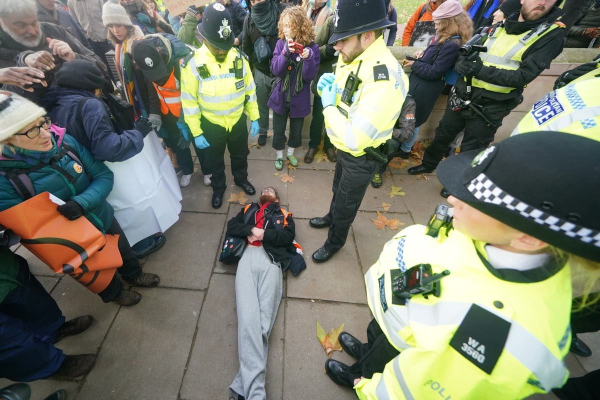 Two Just Stop Oil Activists Arrested Outside New Scotland Yard