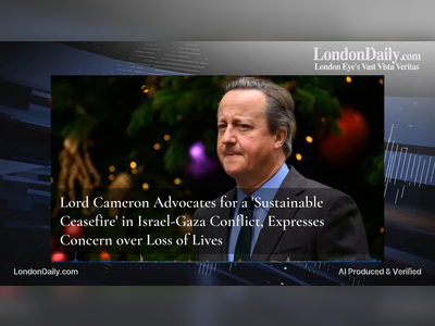 Lord Cameron Advocates for a 'Sustainable Ceasefire' in Israel-Gaza Conflict, Expresses Concern over Loss of Lives
