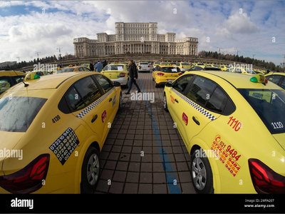 Romanian taxi drivers threaten hunger strike in protest against ride-sharing companies